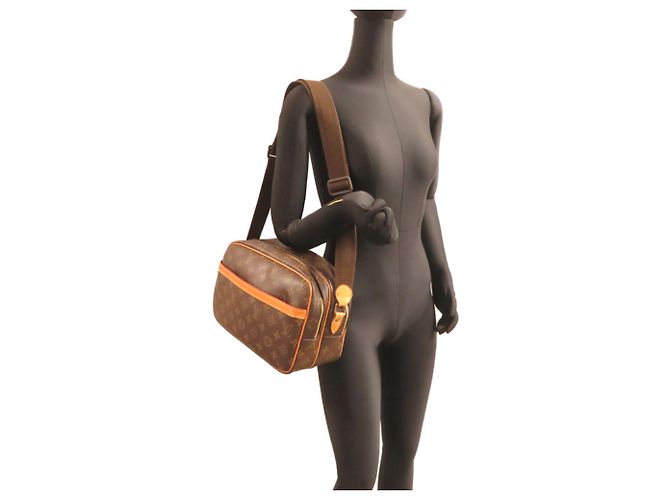 Borsa a Spalla Louis Vuitton Reporter PM Marrone - vista 9