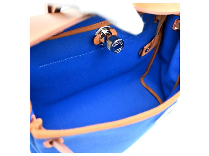 Hermès Borsa Hermes Herbag Zip PM Blu - vista 6