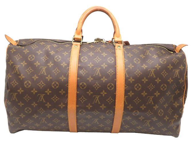 Borsa Boston Louis Vuitton Keepall 55 Marrone - vista 2