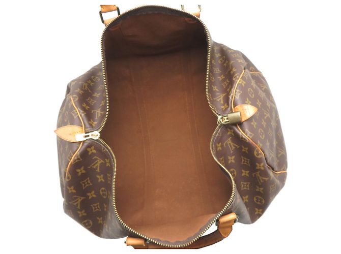 Borsa Boston Louis Vuitton Keepall 55 Marrone - vista 6