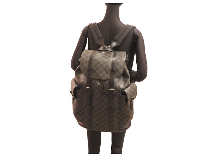 Mochila Louis Vuitton Christopher MM Negro - vista 8