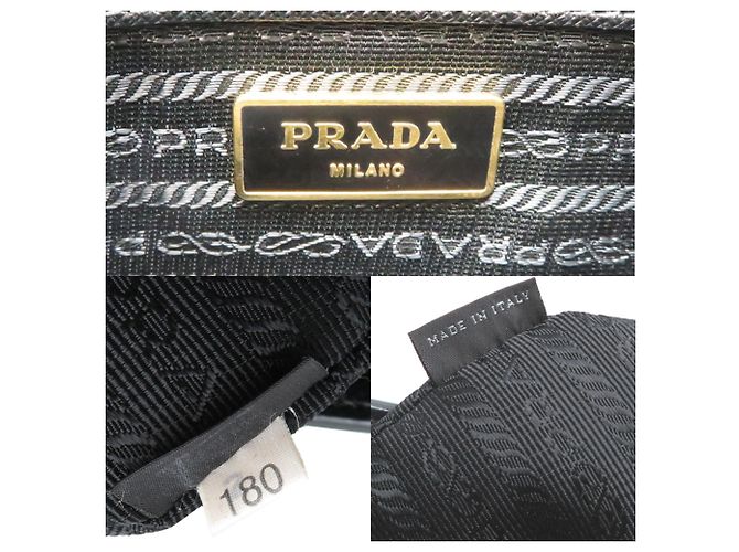 Borsa a mano da donna Prada Galleria BN1874 Nero - vista 7