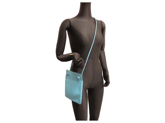 Hermès Bolsa de ombro mini Aline Hermes Azul - vista 8