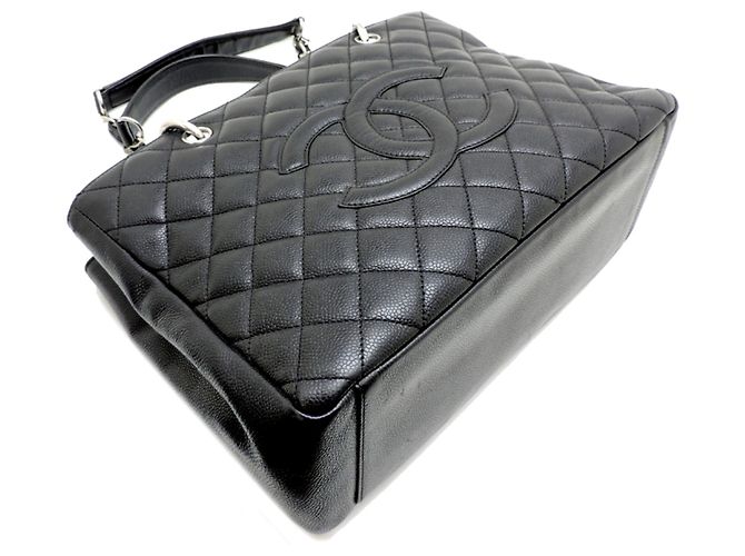 Borsa Tote Chanel GST Grand Shopping Tote Bag Nero - vista 3