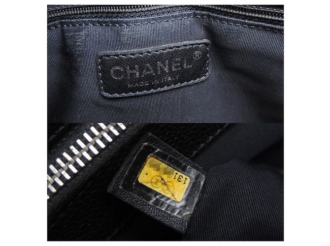 Borsa Tote Chanel GST Grand Shopping Tote Bag Nero - vista 7