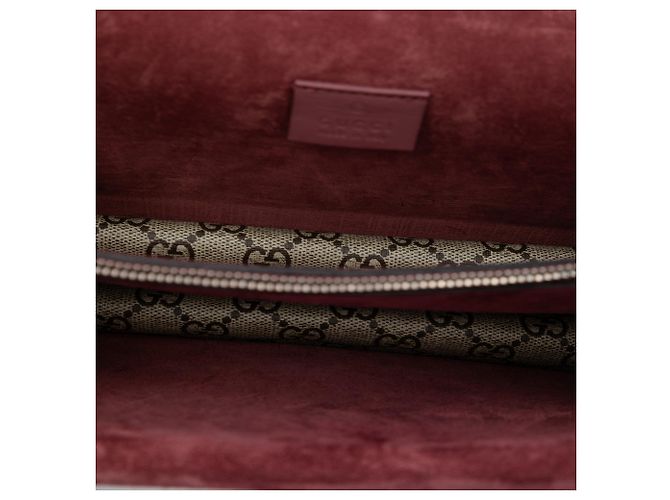 Borsa a Spalla Gucci Beige Medium GG Supreme Blooms Dionysus - vista 4