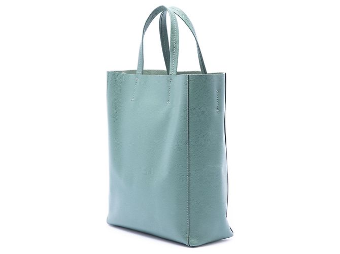 Cabas Céline Tote verticale Celine in pelle di vitello a grana piccola blu Blu chiaro - vista 2