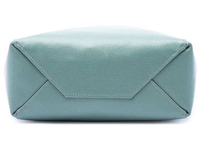 Cabas Céline Tote verticale Celine in pelle di vitello a grana piccola blu Blu chiaro - vista 3