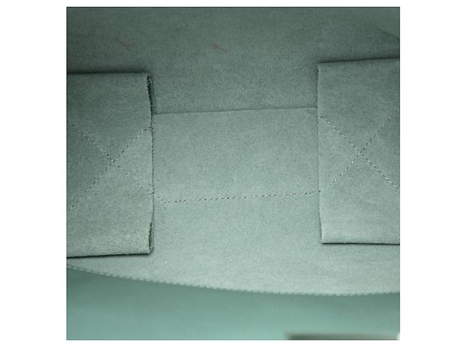 Cabas Céline Tote verticale Celine in pelle di vitello a grana piccola blu Blu chiaro - vista 4
