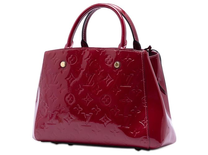 Louis Vuitton Pink Monogram Vernis Montaigne BB Rosa - vista 2