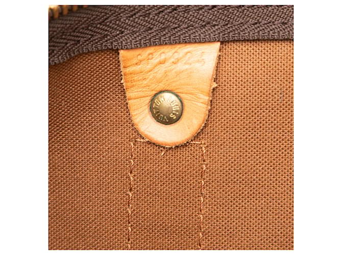 Louis Vuitton Marrone Monogram Keepall 50 - vista 6