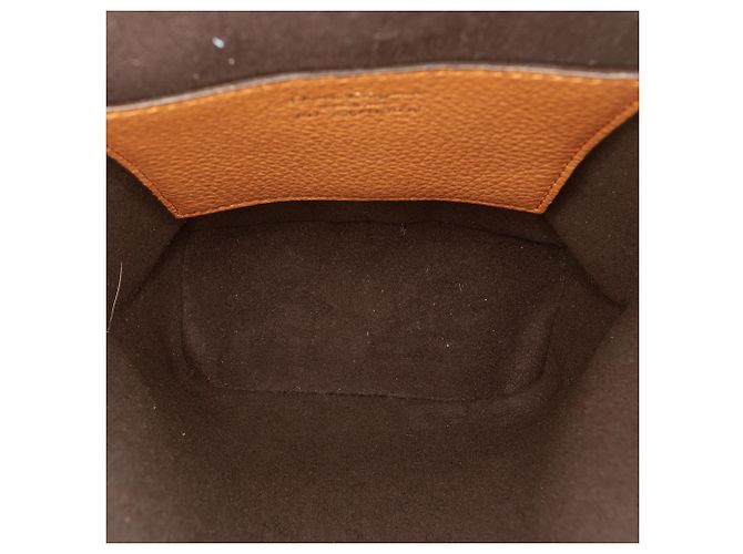 Salvatore Ferragamo Zaino Mini in Pelle Marrone Double Gancini Ferragamo - vista 4