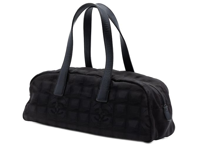 Borsa in nylon Chanel Black New Travel Line Nero - vista 2
