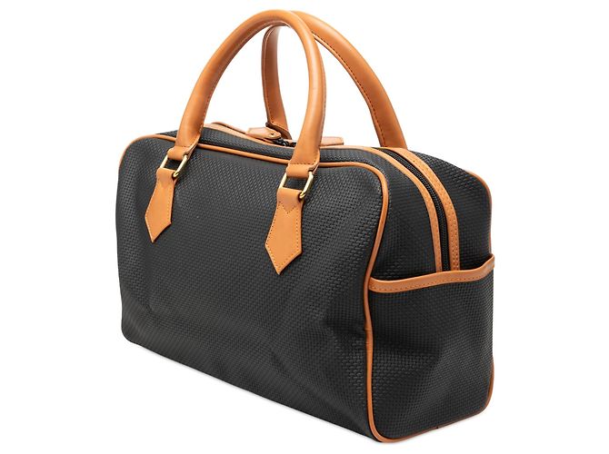 Saint Laurent Boston Bag aus schwarzem PVC - Ansicht 2