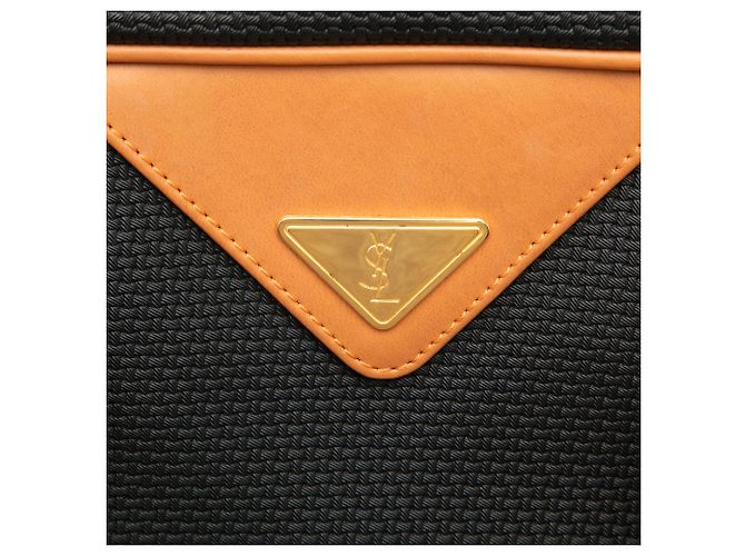 Saint Laurent Boston Bag aus schwarzem PVC - Ansicht 5