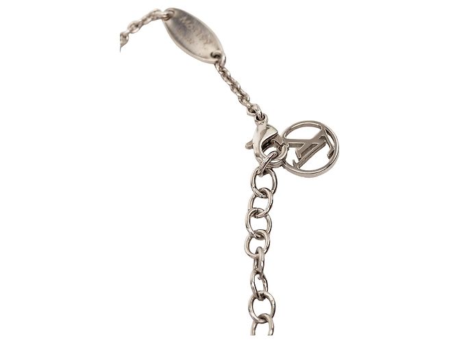 Collana Essential V Supple in ottone argentato Louis Vuitton Argento - vista 5
