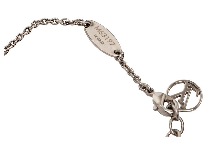 Collana Essential V Supple in ottone argentato Louis Vuitton Argento - vista 6