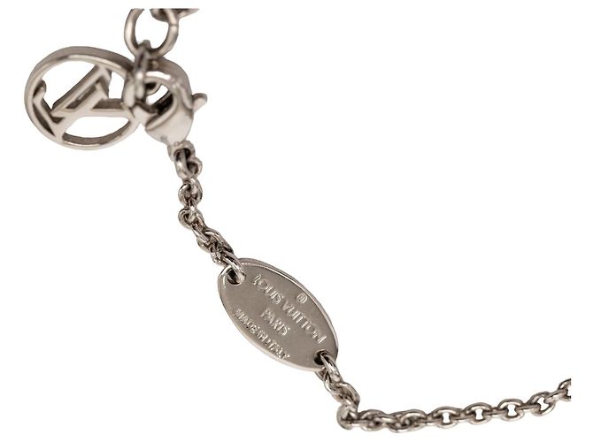 Collana Essential V Supple in ottone argentato Louis Vuitton Argento - vista 7
