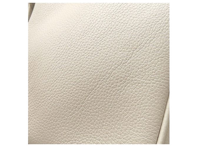 Gucci Borsa a tracolla Mini in pelle di vitello granulata bianca con logo Bianco - vista 10