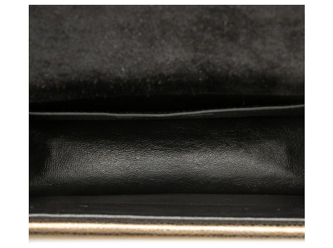 Saint Laurent Bolso bandolera Monogram Sulpice en piel metalizada marrón tamaño Medium Castaño Bronce - vista 4