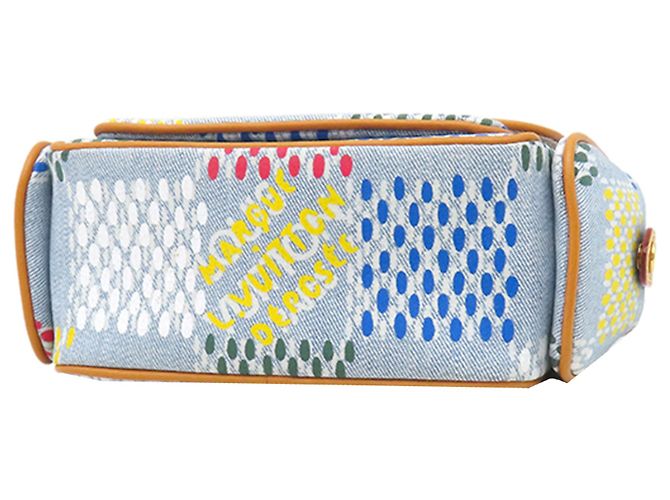 Louis Vuitton Blue LV Vers Damier Denim Cargo Wearable Wallet Azul - vista 2