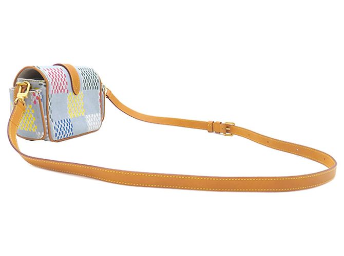 Louis Vuitton Blue LV Vers Damier Denim Cargo Wearable Wallet Azul - vista 3