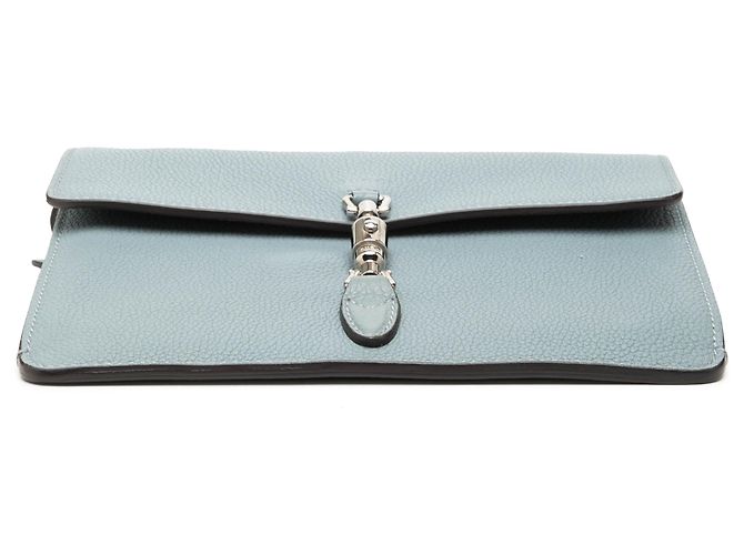 Borsa a tracolla convertibile Jackie in pelle di vitello blu Gucci Blu chiaro - vista 3