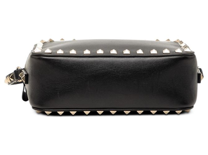 Borsa a tracolla Valentino in pelle nera Rockstud Nero - vista 3