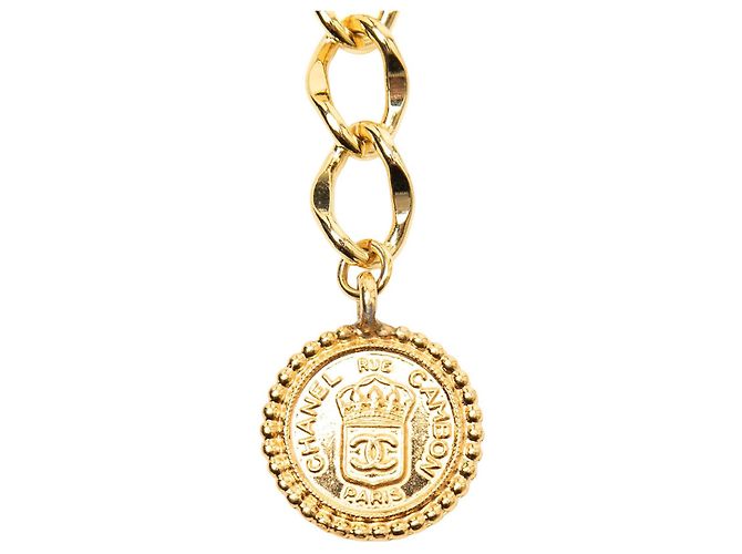 Chanel Rue Cambon Medallion Gürtel mit vergoldeten Gliederkette Golden - Ansicht 2