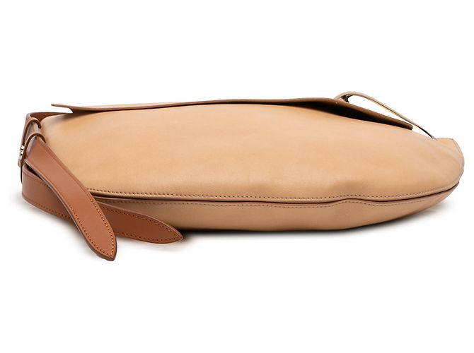 Borsa Hobo Kiss in pelle beige Chloé - vista 3