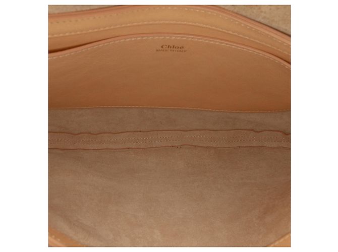 Borsa Hobo Kiss in pelle beige Chloé - vista 4