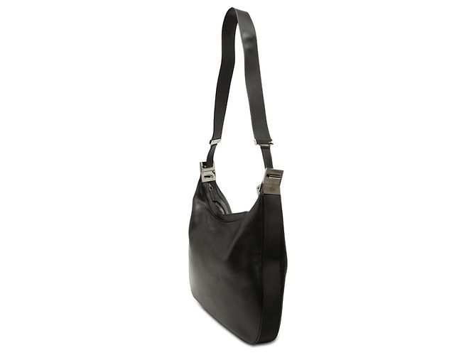 Borsa a tracolla Attache in pelle di vitello nera Gucci Nero - vista 2