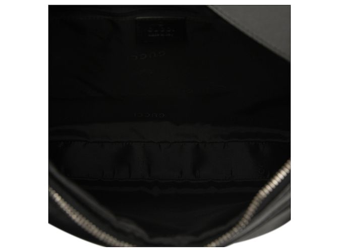 Borsa a tracolla Attache in pelle di vitello nera Gucci Nero - vista 4