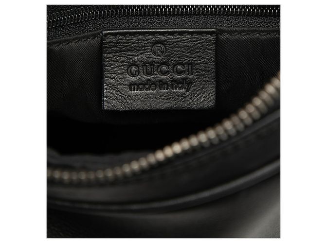 Borsa a tracolla Attache in pelle di vitello nera Gucci Nero - vista 5