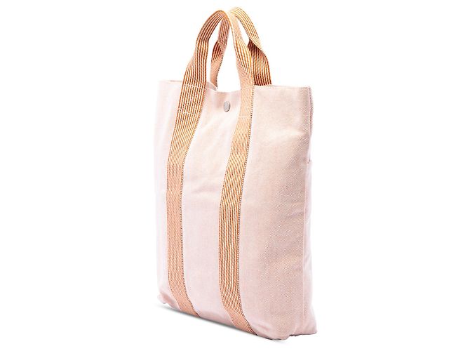Hermès Beige Toile Fourre Tout Cabas - vista 2