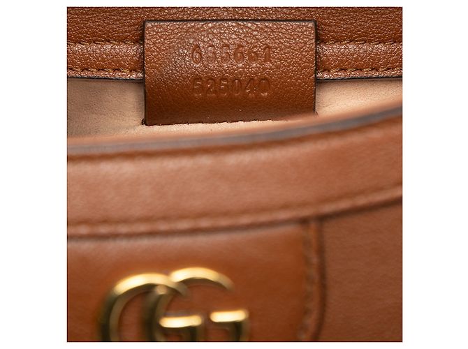 Gucci Brown Mini Calfskin Bamboo Diana Satchel - view 6