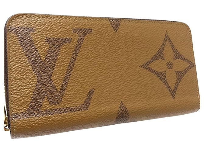 Cartera larga Zippy Louis Vuitton Marrón Monogram Giant Reverse Castaño - vista 2