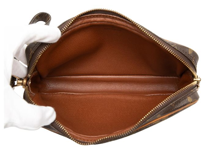 Louis Vuitton Marrone Monogram Marly Dragonne PM - vista 4