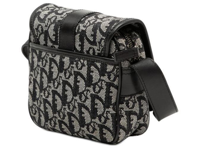 Borsa a tracolla Dior Black Diorissimo Trotter in tela Nero - vista 2