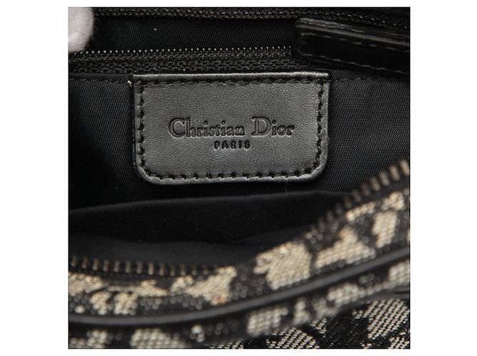 Borsa a tracolla Dior Black Diorissimo Trotter in tela Nero - vista 5