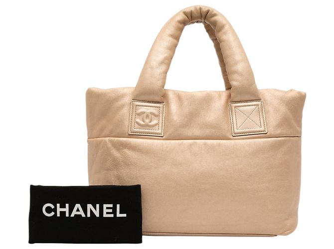 Chanel Gold Small Lambskin Coco Cocoon Reversible Tote Golden - Ansicht 7