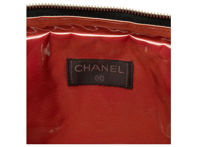 Borsa a mano in nylon Chanel Black Old Travel Line Nero - vista 5
