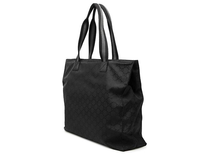 Gucci Black GG Nylon Web Tote Schwarz - Ansicht 2
