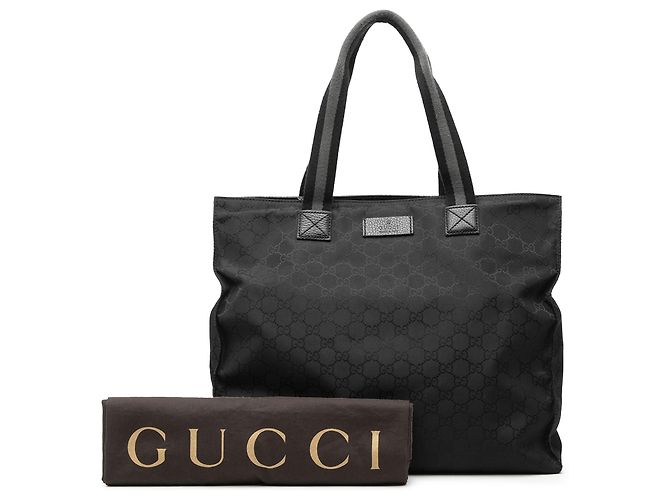 Gucci Black GG Nylon Web Tote Schwarz - Ansicht 8