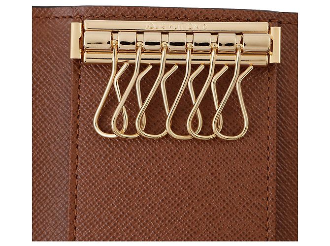 Portachiavi 6 chiavi Louis Vuitton Marrone Monogram - vista 4