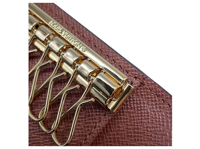 Portachiavi 6 chiavi Louis Vuitton Marrone Monogram - vista 6