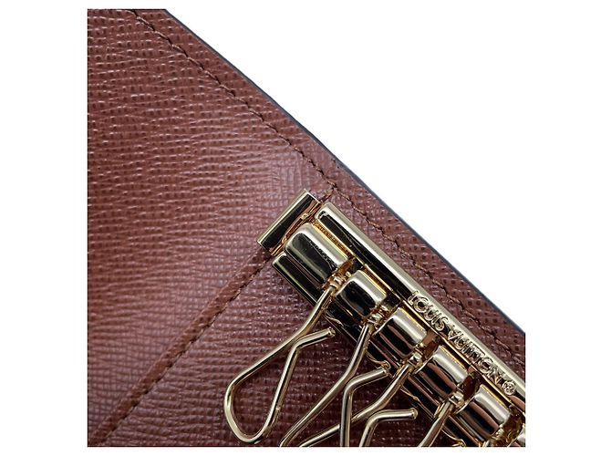 Portachiavi 6 chiavi Louis Vuitton Marrone Monogram - vista 7