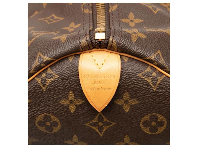 Louis Vuitton Marrone Monogram Keepall 55 - vista 5