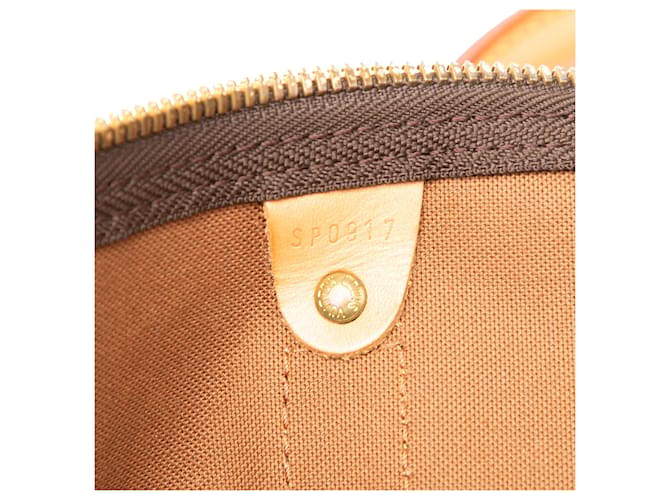 Louis Vuitton Marrone Monogram Keepall 55 - vista 6