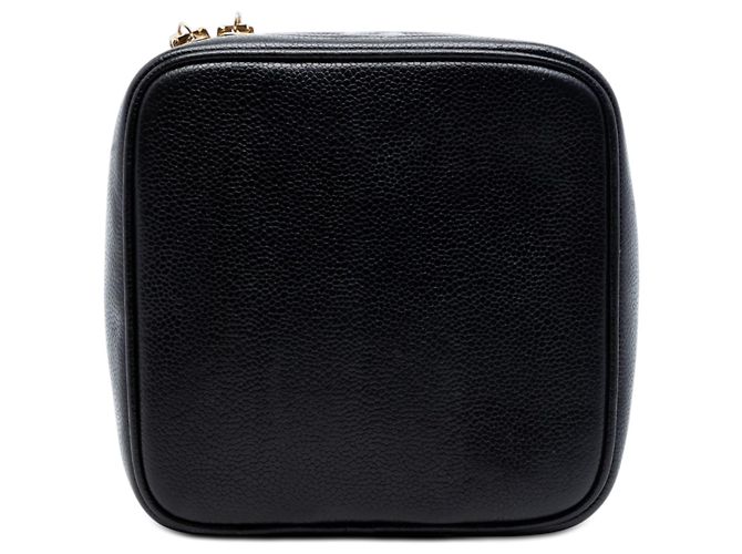 Vanity Beauty Case Chanel Black CC Caviar Nero - vista 3